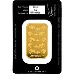 1 Unze Goldbarren | Loxodonta Africana | Rand Refinery