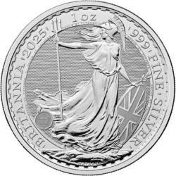 1 oz Britannia 2025 Silbermünze 999 im Kapsel