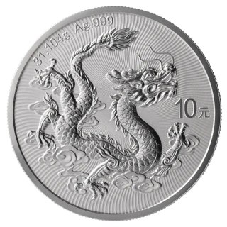 1 oz Chinesischer Drache Silbermünze | 2026