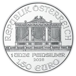 1 oz Wiener Philharmoniker Silbermünze | 2026