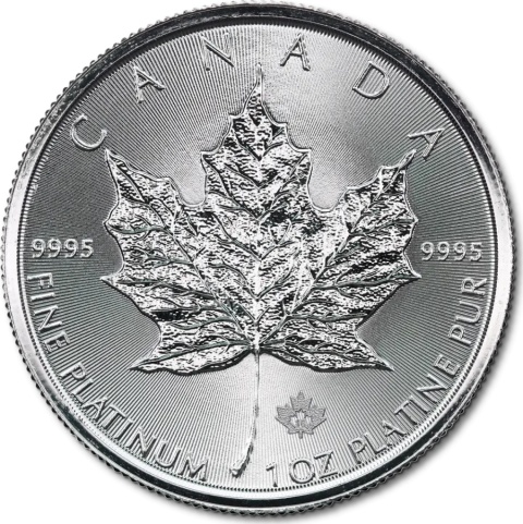 1 oz Maple Leaf Platinmünze gemischte Jahrgänge
