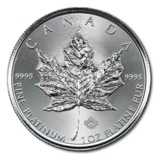 1 oz Maple Leaf Platinmünze gemischte Jahrgänge