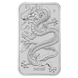 1 Unze Dragon Rechteckige Silbermünze | 2026