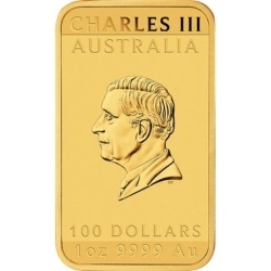 Rechteckige Barren-Münze 1 oz Gold Perth Mint 2026