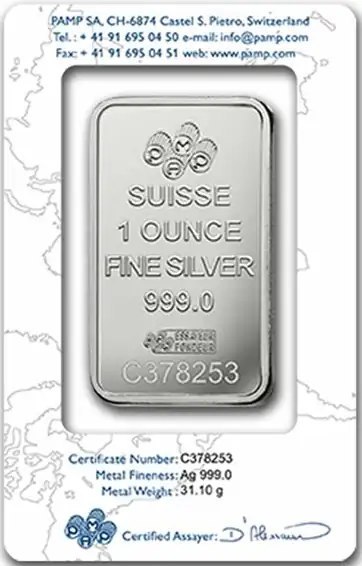 1 oz Silberbarren | PAMP | Lady Fortuna