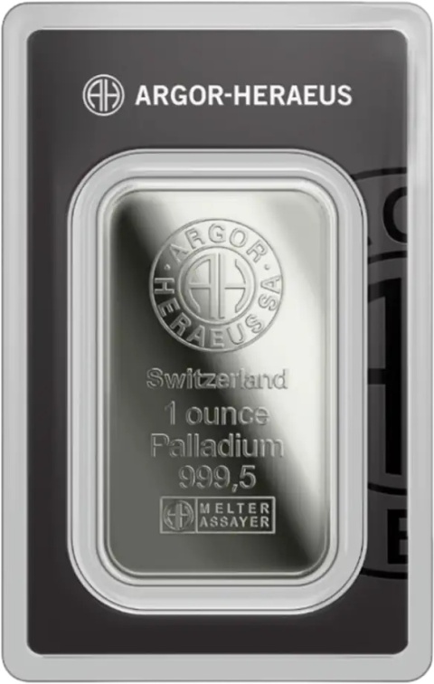 1 Feinunze Palladiumbarren Argor-Heraeus