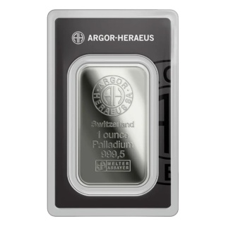 1 Feinunze Palladiumbarren Argor-Heraeus