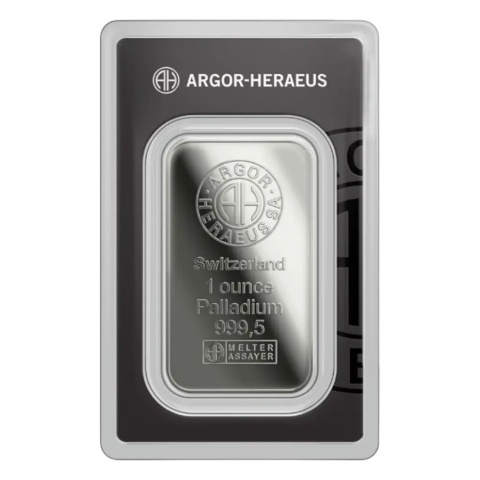 1 Feinunze Palladiumbarren Argor-Heraeus