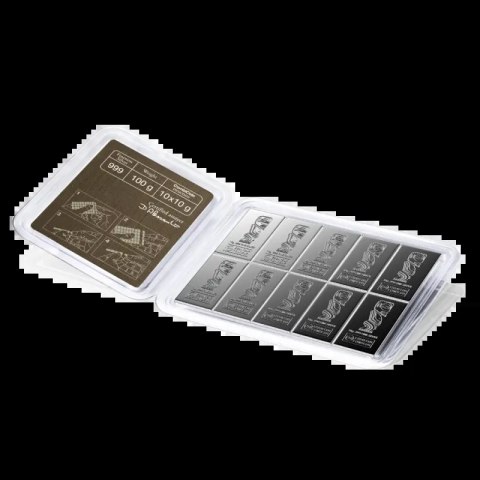 10 × 10g Silberbarren | 2. Wahl