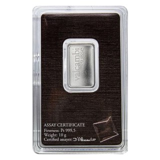 10 g Platinbarren Valcambi