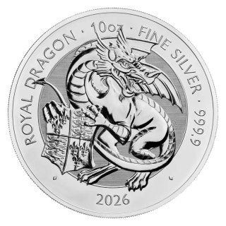 10 Unze Die Bestien der Tudors Royal Dragon Silver Coin | 2026