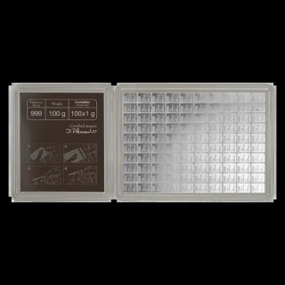 100 x 1 g Silberbarren CombiBar | Valcambi | Beschädigte Verpackung