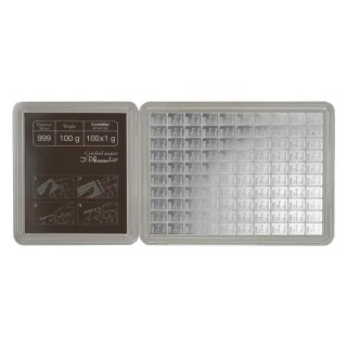 100 x 1 g Silberbarren | CombiBar® | Valcambi
