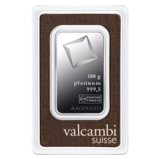 100 g Platinbarren Valcambi