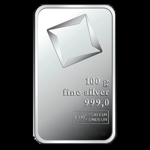 100 g Silberbarren | Beschädigt