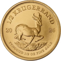 1/2 Unze Krugerrand 2026 Goldmünze 999,9 Feingold