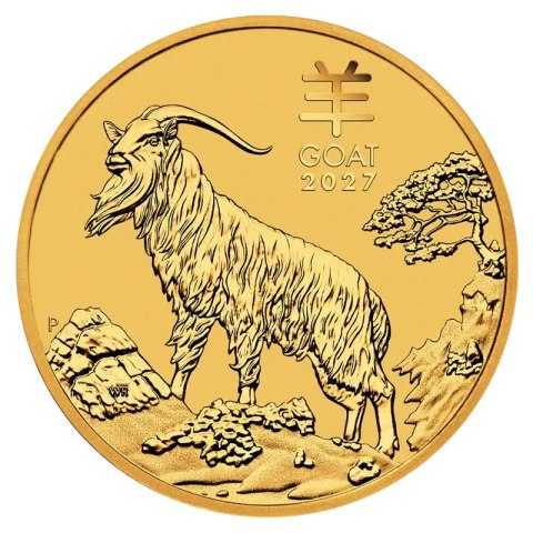 1/20 oz Lunar III Rok Koza Złota Moneta | 2027