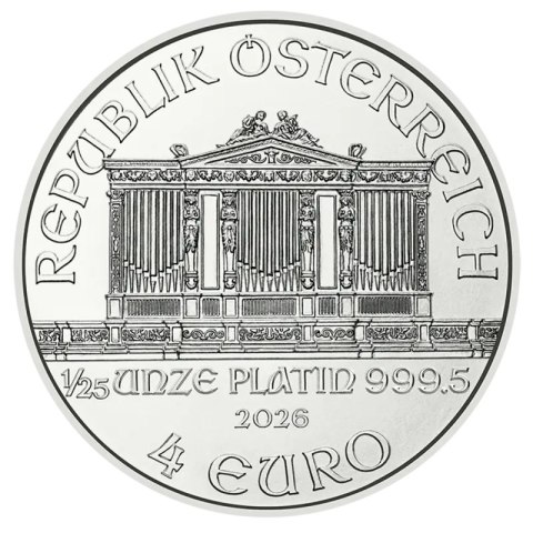 1/25 oz Wiener Philharmoniker Platinmünze 2026