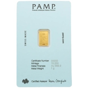 1 g Diego Maradona Goldbarren | PAMP
