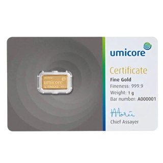 1 g Goldbarren | Umicore