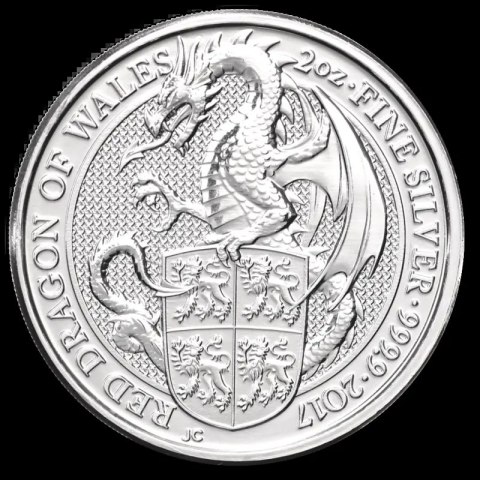 2 oz Silber-Bullionmünze | 2. Wahl