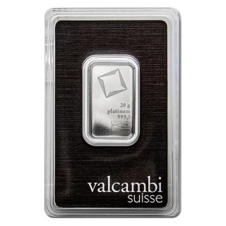 20 g Platinbarren Valcambi