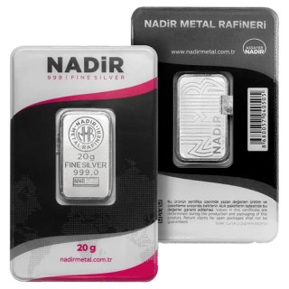20 g Silberbarren | Nadir Metal Rafineri