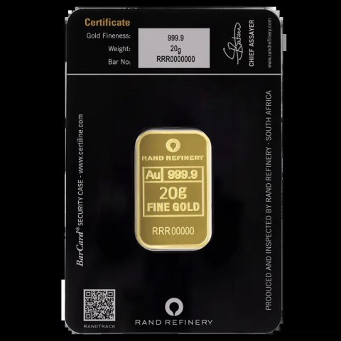 20 g Goldbarren | Loxodonta Africana | Rand Refinery