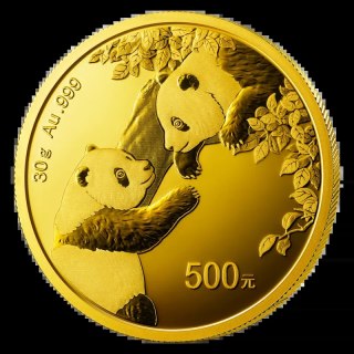 30g Chinesische Panda Goldmünze | 2023