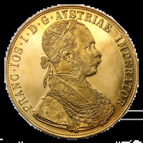 4 Dukaten Vierfacher Österreich Goldmünze | Neuprägung | Beschädigt