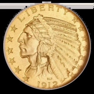 5 Dollar "Indian Head" Goldmünze | 1908-1929