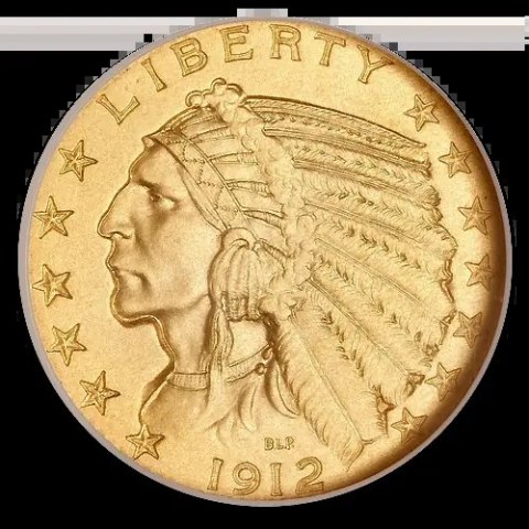 5 Dollar "Indian Head" Goldmünze | 1908-1929