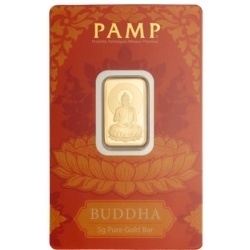5 g Goldbarren PAMP Buddha