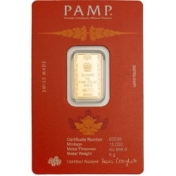 5 g Goldbarren PAMP Buddha
