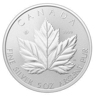5 oz Maple Leaf Big Coin Silbermünze | 2026