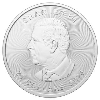 5 oz Maple Leaf Big Coin Silbermünze | 2026