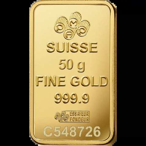 50g verschiedene Hersteller Goldbarren LBMA - beschädigte Verpackung