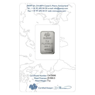 5 g Platinbarren | PAMP Fortuna
