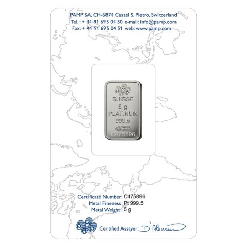 5 g Platinbarren | PAMP Fortuna