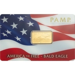 5g Złota Sztabka | PAMP | America the Free: Bald Eagle