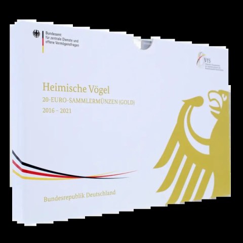 Verpackung für den Münzsatz Heimische Vögel Deutschlands