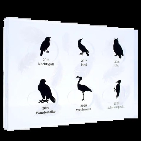 Verpackung für den Münzsatz Heimische Vögel Deutschlands