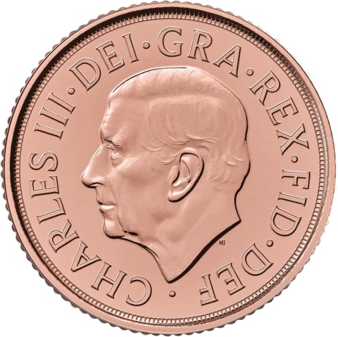 Gedenkausgabe Sovereign Karl III Goldmünze | 2022
