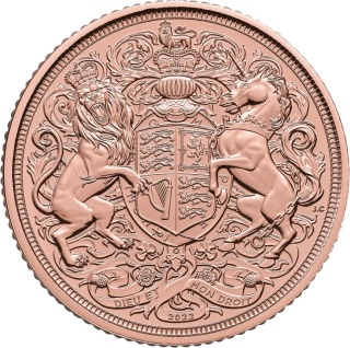 Gedenkausgabe Sovereign Karl III Goldmünze | 2022