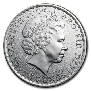 1 oz Britannia Silbermünze | Gemischte Jahrgänge