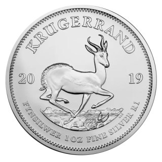 1 oz Krügerrand Silbermünze | Gemischte Jahrgänge
