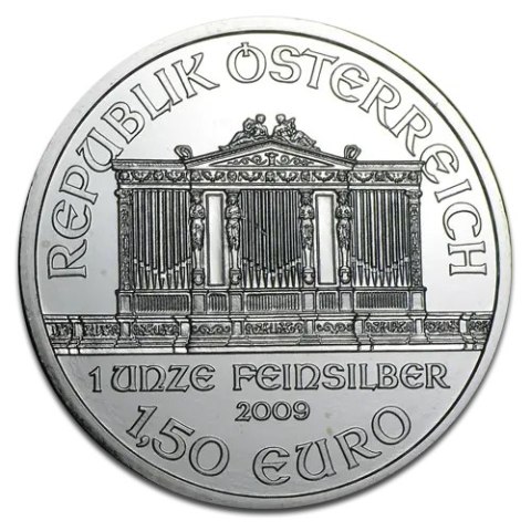 1 oz Wiener Philharmoniker Silbermünze | Gemischte Jahrgänge
