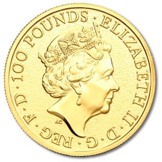 1 oz Queen's Beasts Lion of England Goldmünze | 2016