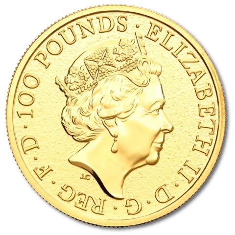 1 oz Queen's Beasts Lion of England Goldmünze | 2016
