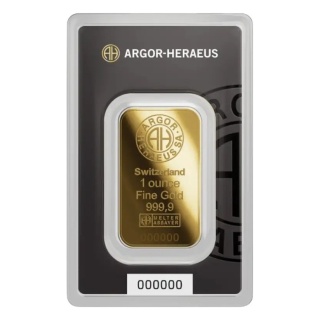 1 oz Goldbarren | Argor-Heraeus
